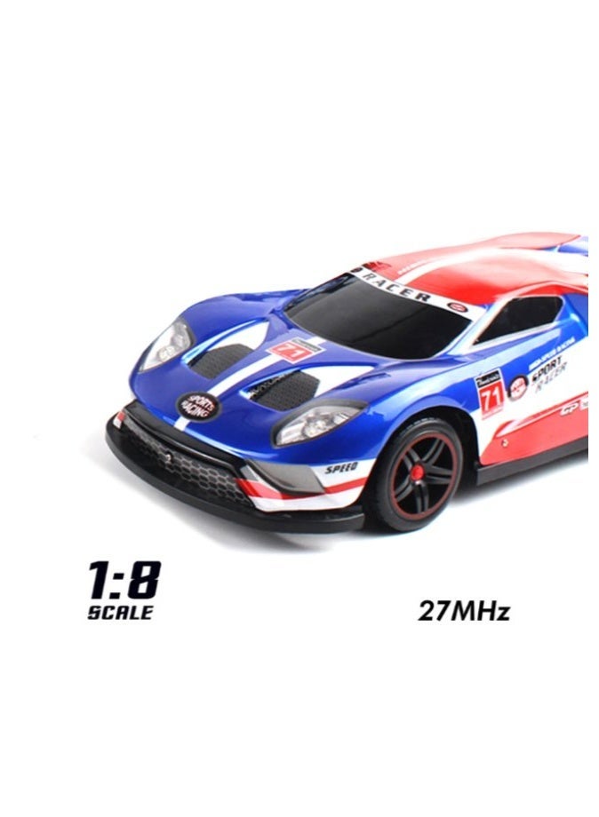 DAT GT Sport 1:8 Scale Remote Control Racing Car, High-Speed RC Car with 3 Speed Levels, Red & Blue, 47CM - Image 5