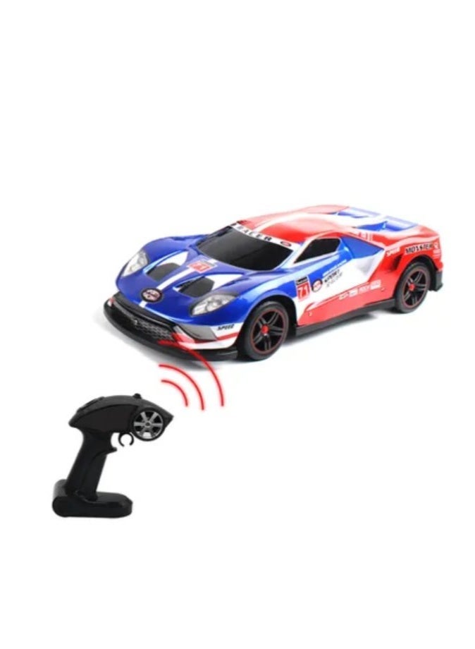 DAT GT Sport 1:8 Scale Remote Control Racing Car, High-Speed RC Car with 3 Speed Levels, Red & Blue, 47CM - Image 2