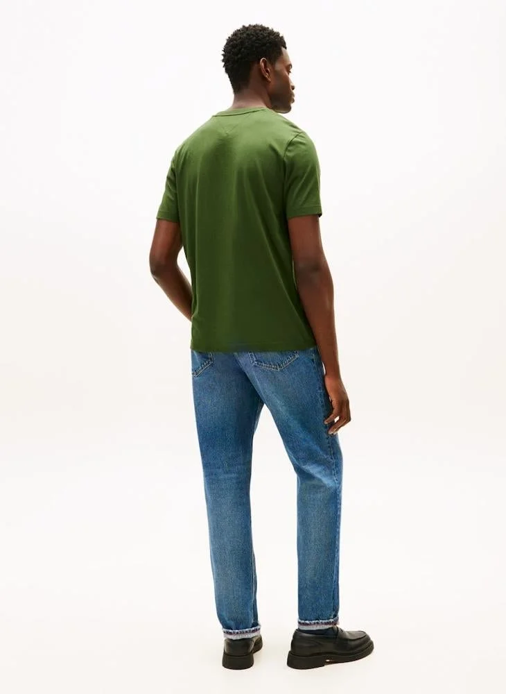 تومي هيلفيغر تي شيرت أساسي بياقة دائرية