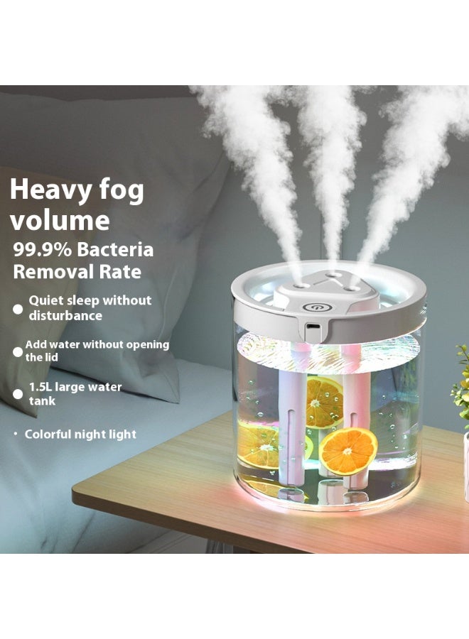 3 Nozzle Humidifier Silent Fine Spray Humidifier Portable Aromatherapy Machine - Image 1