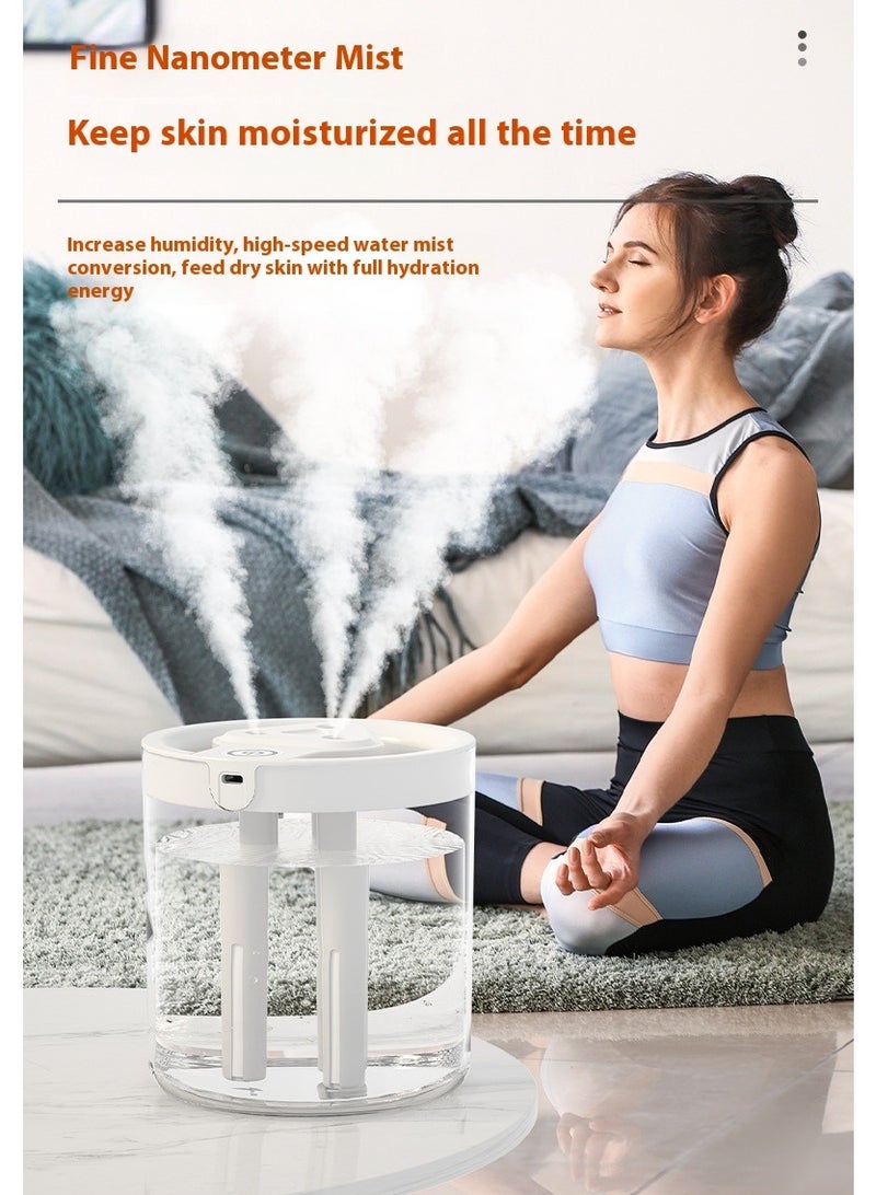 3 Nozzle Humidifier Silent Fine Spray Humidifier Portable Aromatherapy Machine - Image 2