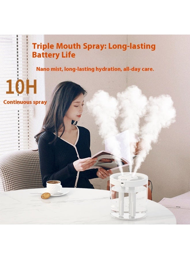 3 Nozzle Humidifier Silent Fine Spray Humidifier Portable Aromatherapy Machine - Image 4