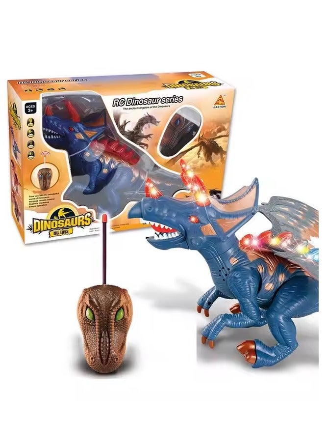 Remote control dinosaur, lighting, moving, holiday toy, birthday gift, children, boys, girls - Image 1
