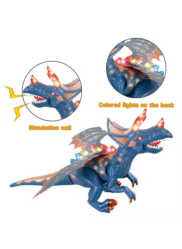 Remote control dinosaur, lighting, moving, holiday toy, birthday gift, children, boys, girls - Image 2