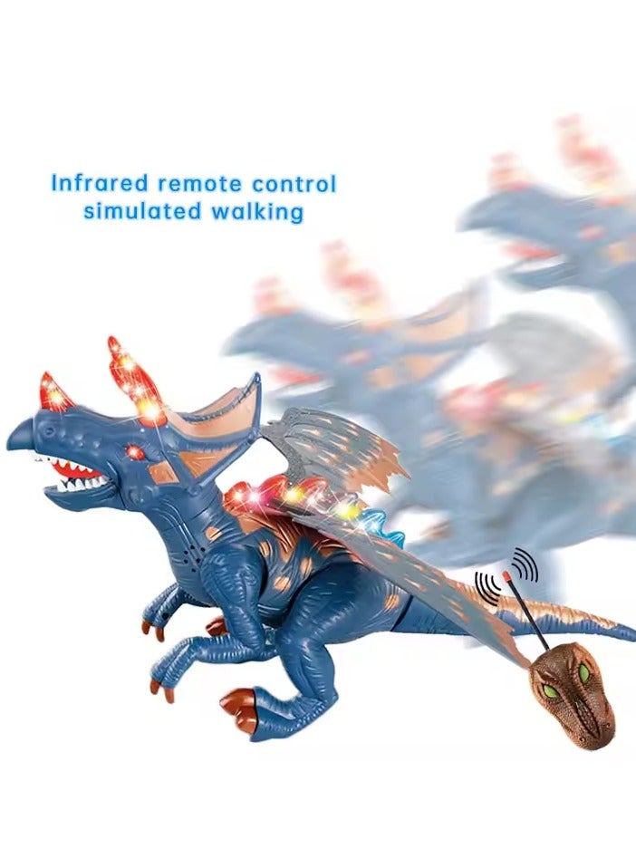 Remote control dinosaur, lighting, moving, holiday toy, birthday gift, children, boys, girls - Image 3