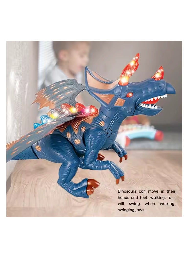 Remote control dinosaur, lighting, moving, holiday toy, birthday gift, children, boys, girls - Image 4
