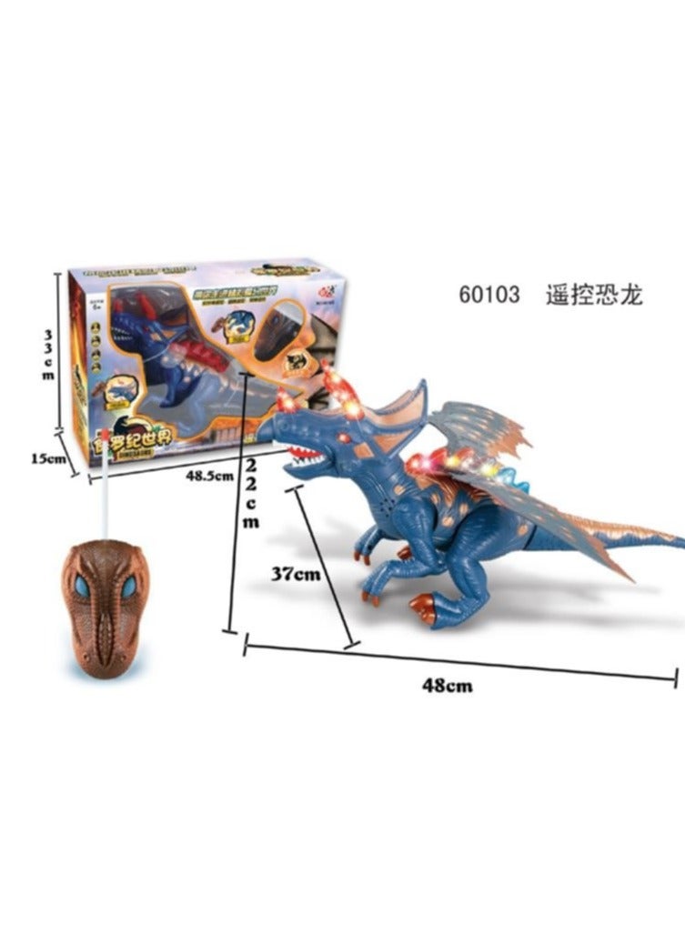 Remote control dinosaur, lighting, moving, holiday toy, birthday gift, children, boys, girls - Image 5