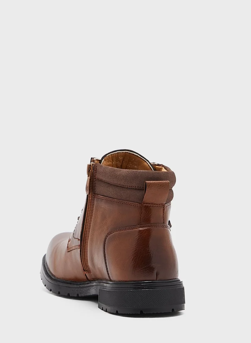 Robert Wood Casual Lace Up Boots