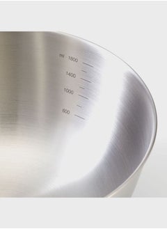 MUJI Stainless Steel Bowl, Dia. 22 x H 9.5 cm, L, Silver  - Image 3