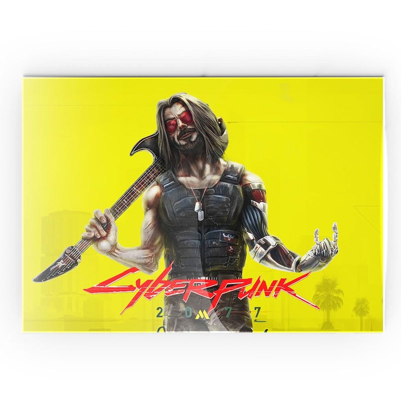 Myxtur Cyberpunk 2077 Johnny Silverhand Metal Poster A5