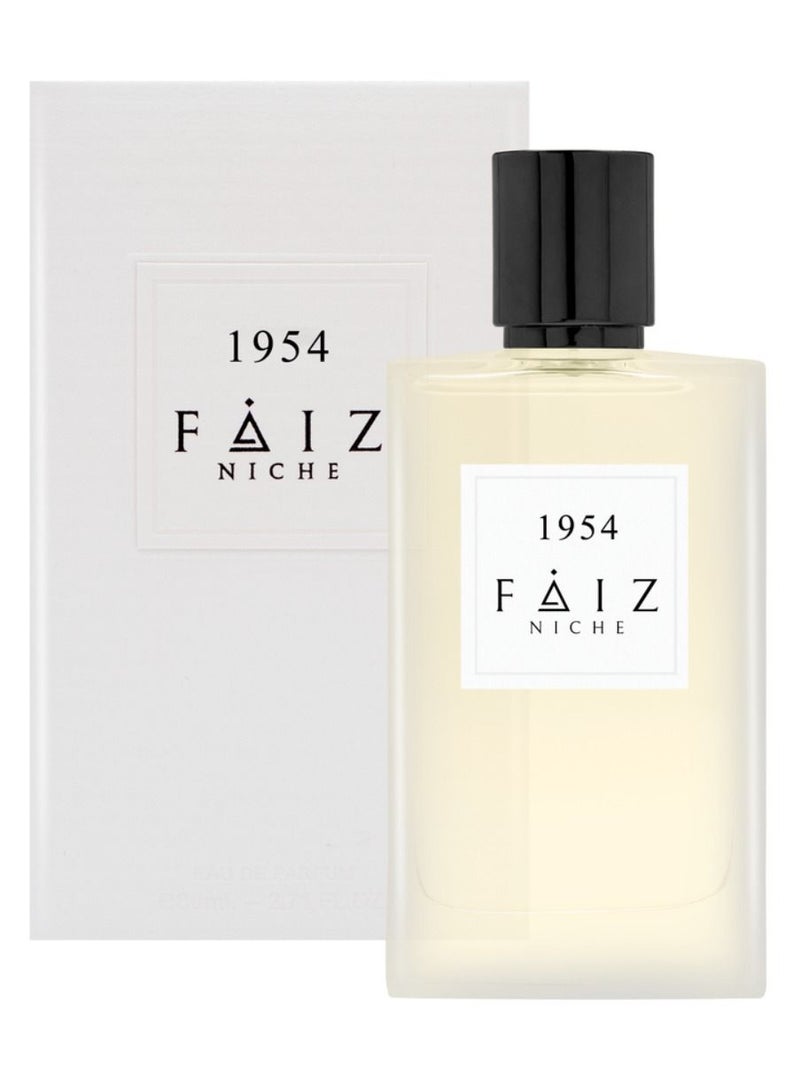 Faiz NICHE مجموعة فايس نيش 1954 عطر أو دو بارفان طويل الأمد للرجال والنساء 80 مل - Image 1