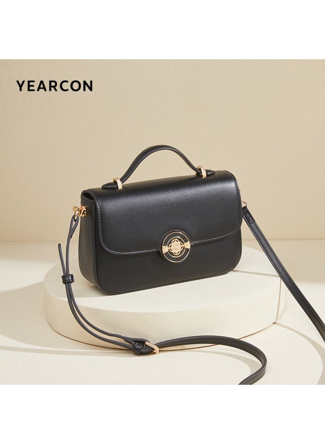 YEARCON Yierkang Versatile Saddle Bag, Shoulder Bag, Handbag, Women'S Crossbody Bag, Women'S Style, Black, Qixi Valentine'S Day Gift - Image 3