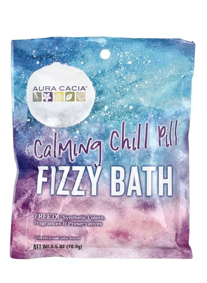 Aura Cacia Fizzy Bath Calming Chill Pill 2.5 oz 70.9 g 