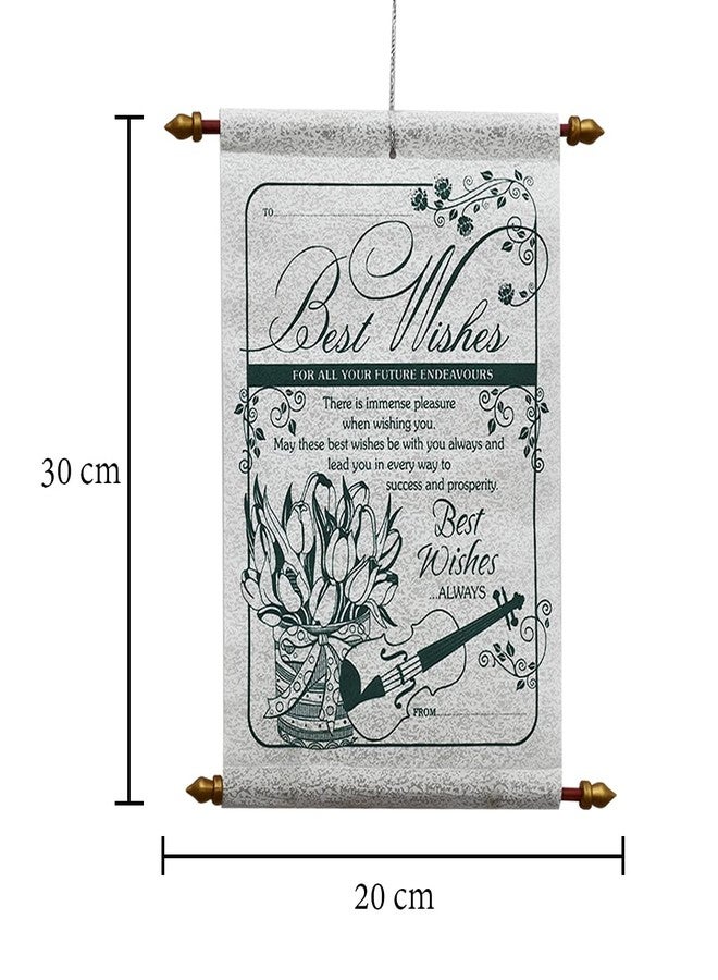 Natali Traders Best Wishes Scroll Card - for New Job, Best of Luck,House Warming, Exams - Gift for Best Wishes - Image 3