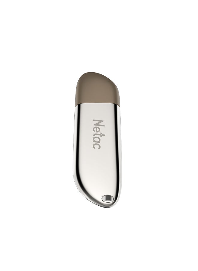 Netac High Speed USB 3.0 Flash Drive C5612-16GB-L Silver/Brown - Image 2