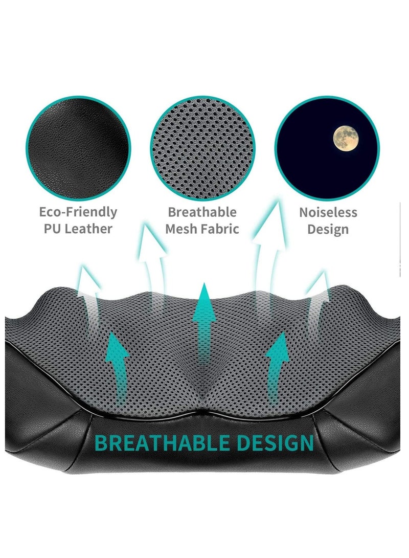 Generic Neck and Back Massager with Soothing Heat Electric Deep Tissue 3D Kneading Massage Pillow for Shoulder Leg Body Muscle Pain Relief Home Office and Car Use - Image 2