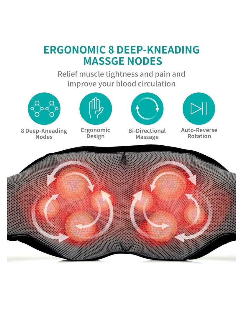 Generic Neck and Back Massager with Soothing Heat Electric Deep Tissue 3D Kneading Massage Pillow for Shoulder Leg Body Muscle Pain Relief Home Office and Car Use - Image 4