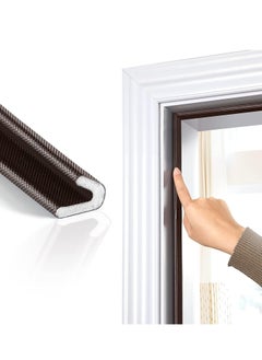 KASTWAVE Weather Stripping Door Seal Strip, Self-Adhesive V Shape PU Foam Weather Strip for Door/Windows, 19.7 Feet Long Door Frame Seal Door Insulation Anti Collision Soundproof  - Image 1