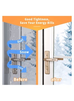 KASTWAVE Weather Stripping Door Seal Strip, Self-Adhesive V Shape PU Foam Weather Strip for Door/Windows, 19.7 Feet Long Door Frame Seal Door Insulation Anti Collision Soundproof  - Image 5