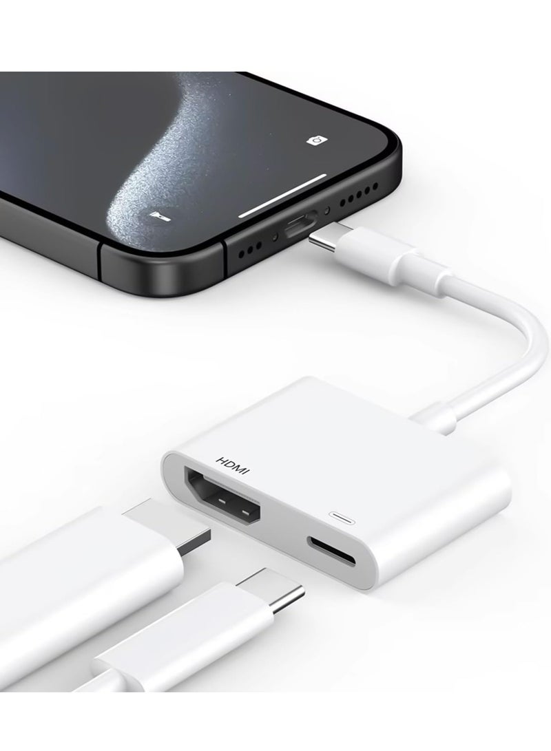 general HDMI Adapter for iPhone to TV iPad to HDMI 1080P HD Digital AV Adapter(No Need Power) Video & Audio Sync Screen Connector Compatibility with iPhone 14/13/12/11/X/8/iPad/to HDTV Projector Monitor - Image 2