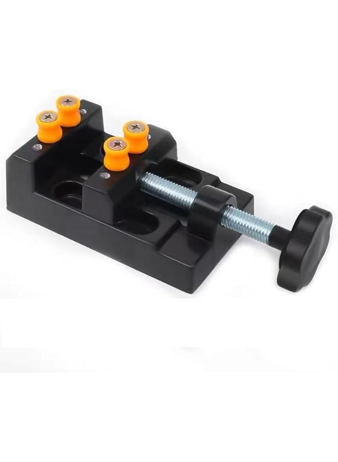promass Mini Bench Clamp, Flat Jewelry Carving Tool, Multifunctional Mini Vise Clamp for DIY, Walnut Carving, Watch Repair, Sculpture Craft, Jewelry, and Table Bench Vice for Repairing and Carving - Image 3