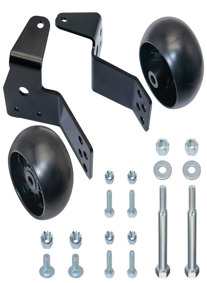 KOOTANS طقم دعامة عجلة قياس سطح جزازة العشب KOOTANS مقاس 42 بوصة لجزازات العشب والجرارات من Husqvarna وAYP وPoulan وAriens وCraftsman، أرقام الموديلات: 532181040 و525509501 وYTH22V42 وYTH2042 وYTH18542 وGWN42B - Image 1