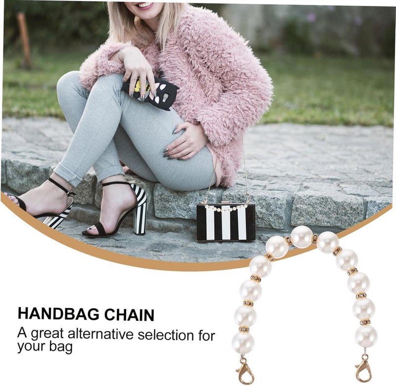 DIYEAH 1pc Chain Handbag Strap Replacement for Suitcase Purse Chain Metal Clasps Versatile Imitation Design for Handbags and Accessories - Image 3
