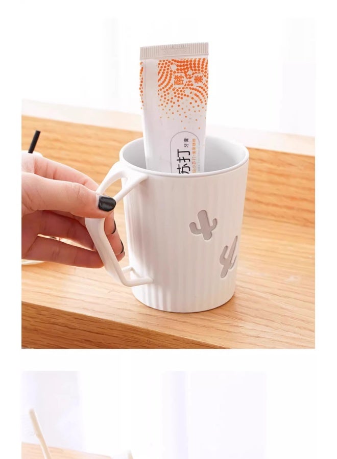 NeeMee Creative Minimalist Mouthwash Cup Toothbrush Holder - Image 3
