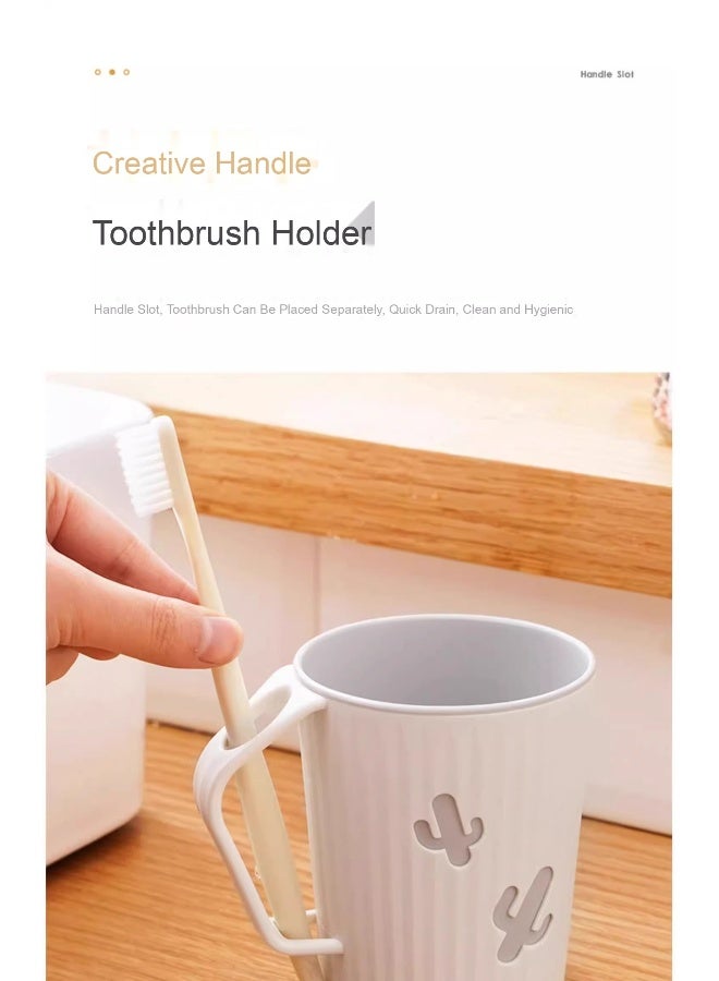 NeeMee Creative Minimalist Mouthwash Cup Toothbrush Holder - Image 2