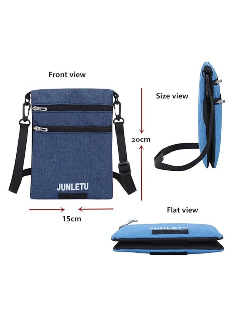 general Travel Wallet Neck Pouch, New Fashion Single Shoulder Neck Stash Pouch for Traveling, Oblique Cross Neck Pouch Bag, Waterproof Mobile Phone Bag, Travel Passport Neck Wallet for Men Women Usage - Image 4