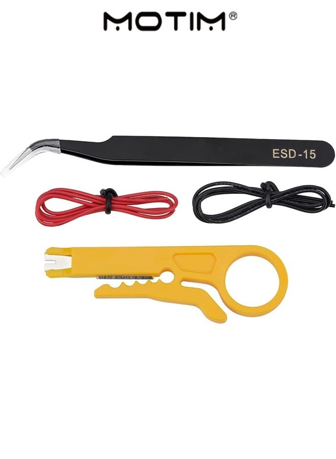 موتيم 60W محطة لحام كيت قابل للتعديل درجة حرارة لحام لحام الحديد مع أدوات لحام اللحام حقيبة القصدير سلك أنبوب لحام مصاصة ملاقط - Image 5