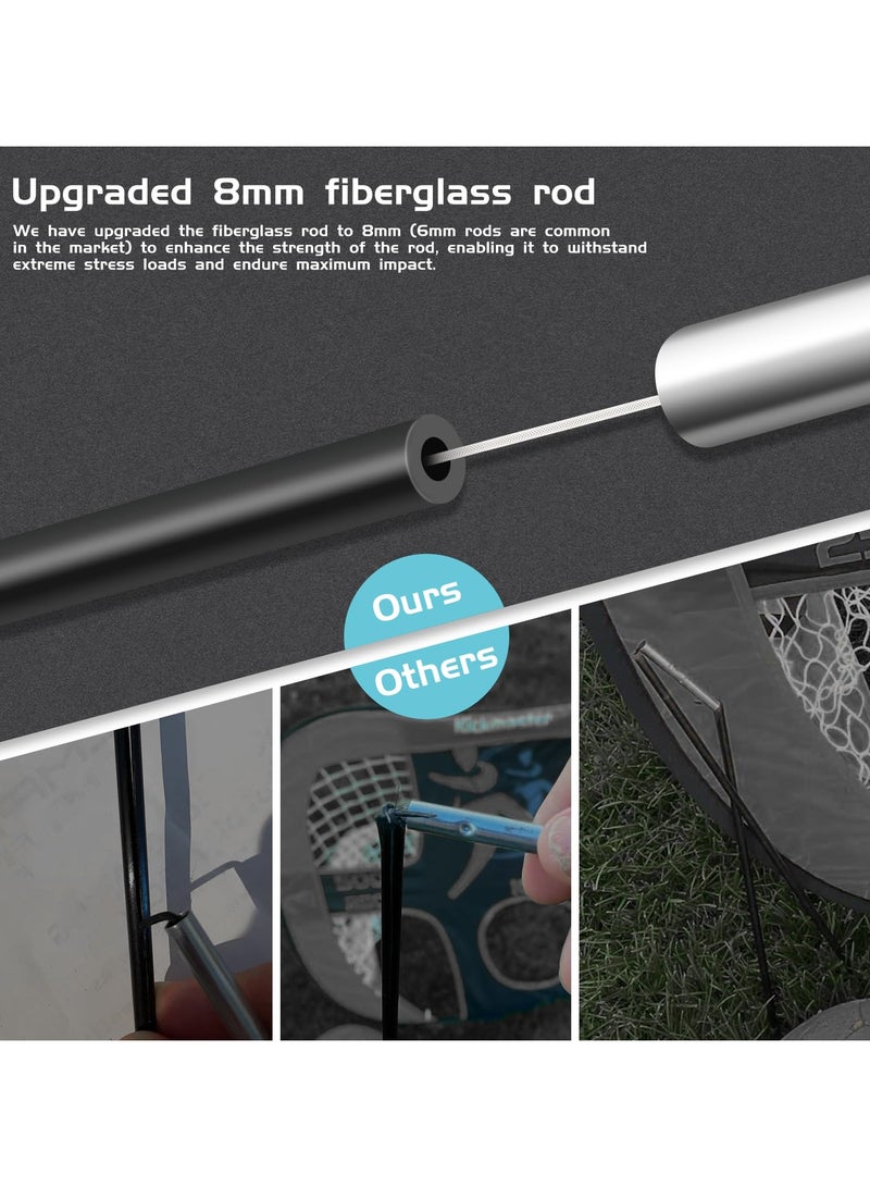 Jubilin Football Goal, 4 Modes Pop Up Football Goals for Kids, Foldable and Portable Soccer Goal net with Carry Bag, Football Training Equipment for Indoor, Outdoor, Gifts for Boys  - Image 5