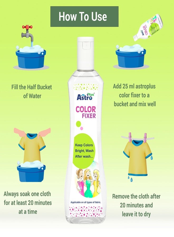 ASTRO PLUS + ASTRO PLUS+ 450 ml Fabric Color Fixer Product 100% Eco-Friendly This Product Works Best Silk, Cotton, Georgette Fabric - Image 5