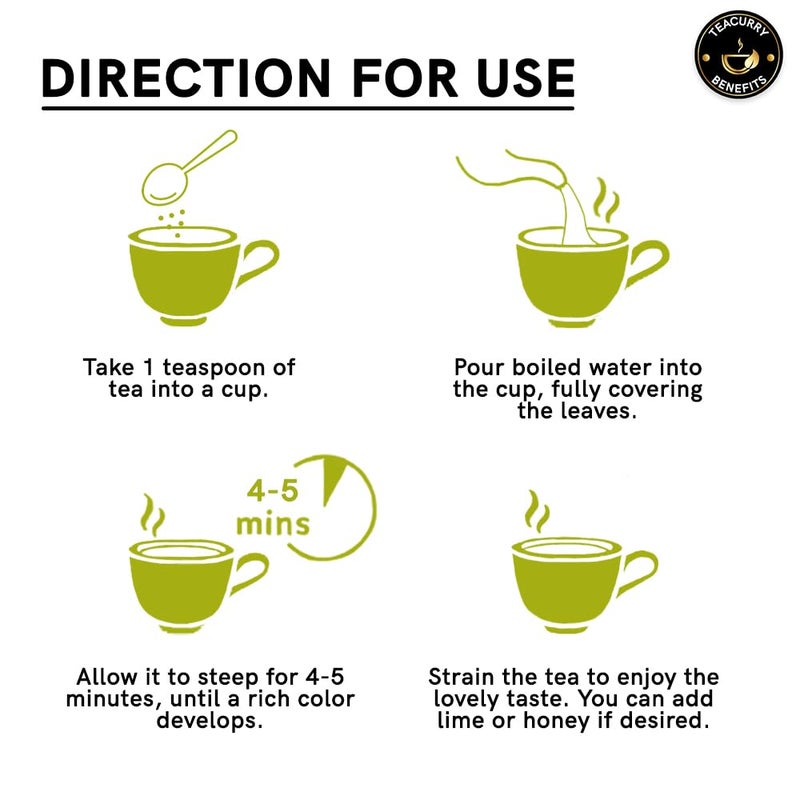 Teacurry Jasmine Flower Tea (80Grams, Golden Tin Jar) - Handselected Pure Dried Jasmine Flowers for Skin Care, Relaxation, Digestion and Immunitity | 100% Pure and Natural Jasmine Flowers - Image 4