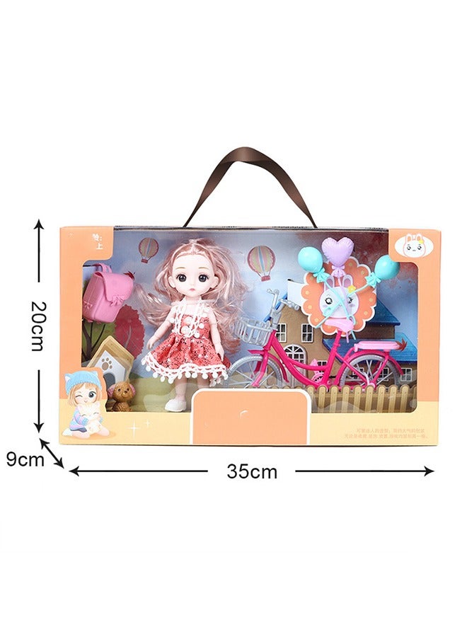 Gift box toy princess doll dress up girl doll set