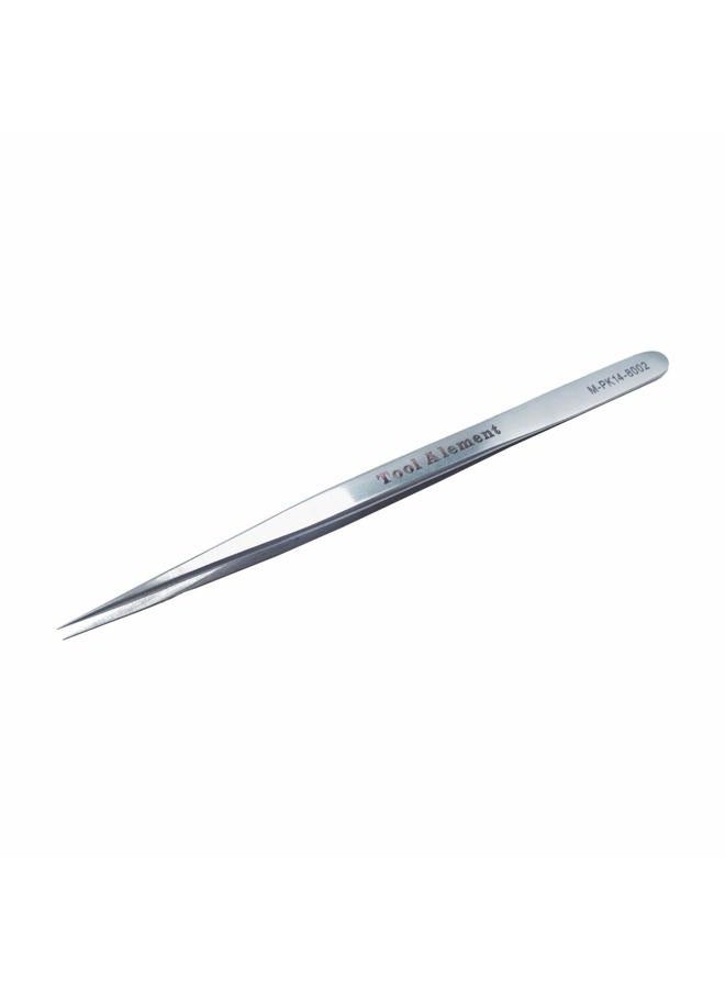 Tool Alement Canadian Stainless Steel 14cm Straight Isolation Eyelash Tweezers M-PK14-8002 - Image 1