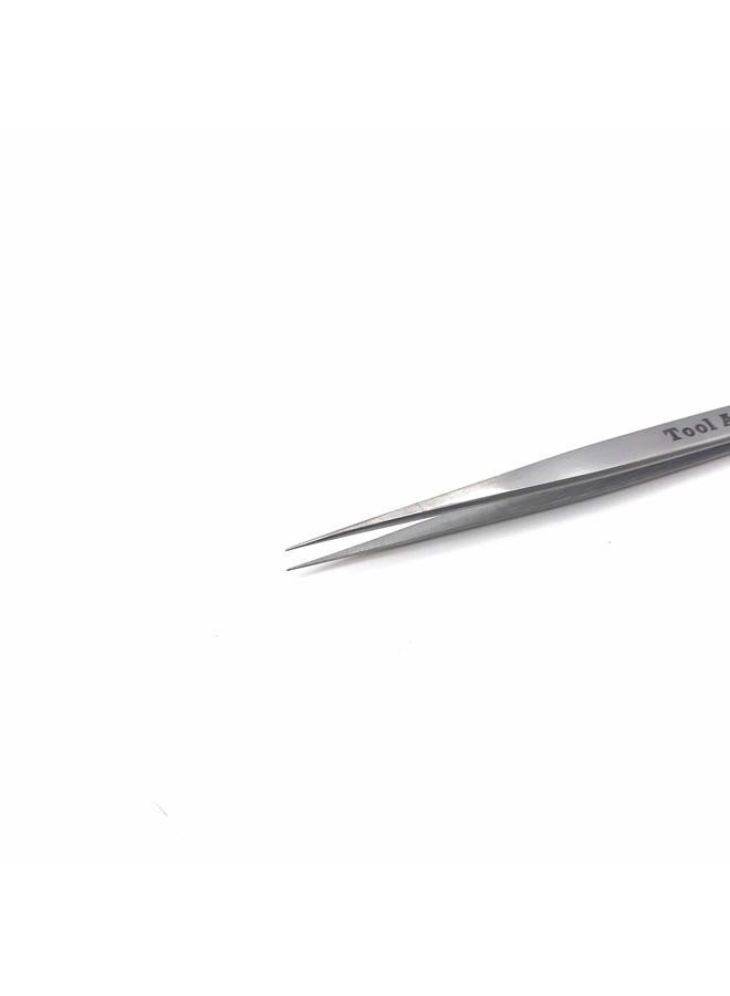 Tool Alement Canadian Stainless Steel 14cm Straight Isolation Eyelash Tweezers M-PK14-8002 - Image 2