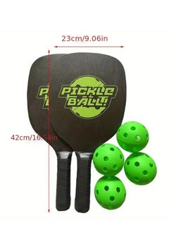 Spall Pickleball Set of 2 Pickleball-Paddles with 4 Balls, Ball Bag, Ball Retriever Lightweight Pickle Ball Paddle Set of-2 and Accessories for Adults, Kids, Beginners Intermediates  - Image 3