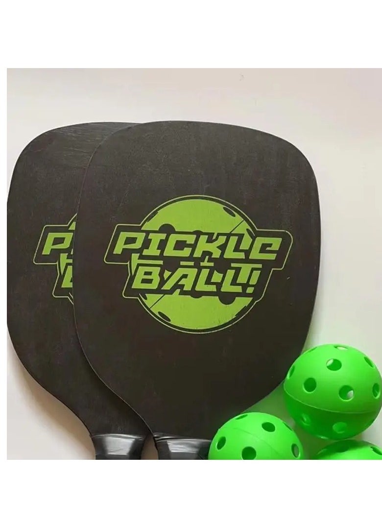 Pickleball Set of 2 Pickleball-Paddles with 4 Balls, Ball Bag, Ball Retriever Lightweight Pickle Ball Paddle Set of-2 and Accessories for Adults, Kids, Beginners Intermediates