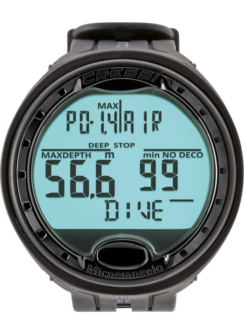 Cressi Michelangelo Dive Computer All Black - Image 1