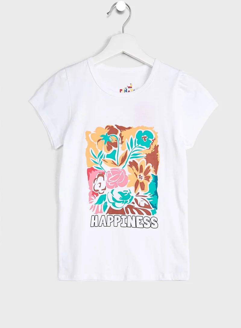 Pinata Girls 2 Pack T-Shirt With Floral Print