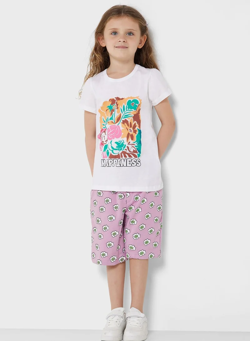 Pinata Girls 2 Pack T-Shirt With Floral Print