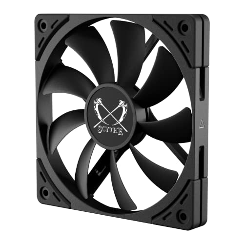 Scythe Kaze Flex II 120 Slim PWN Premium Slim PC Fan,120mm x 15mm, Fluid Dynamic Bearing, 4-Pin Connector (Kaze Flex II Slim, 1500RPM) - Image 1