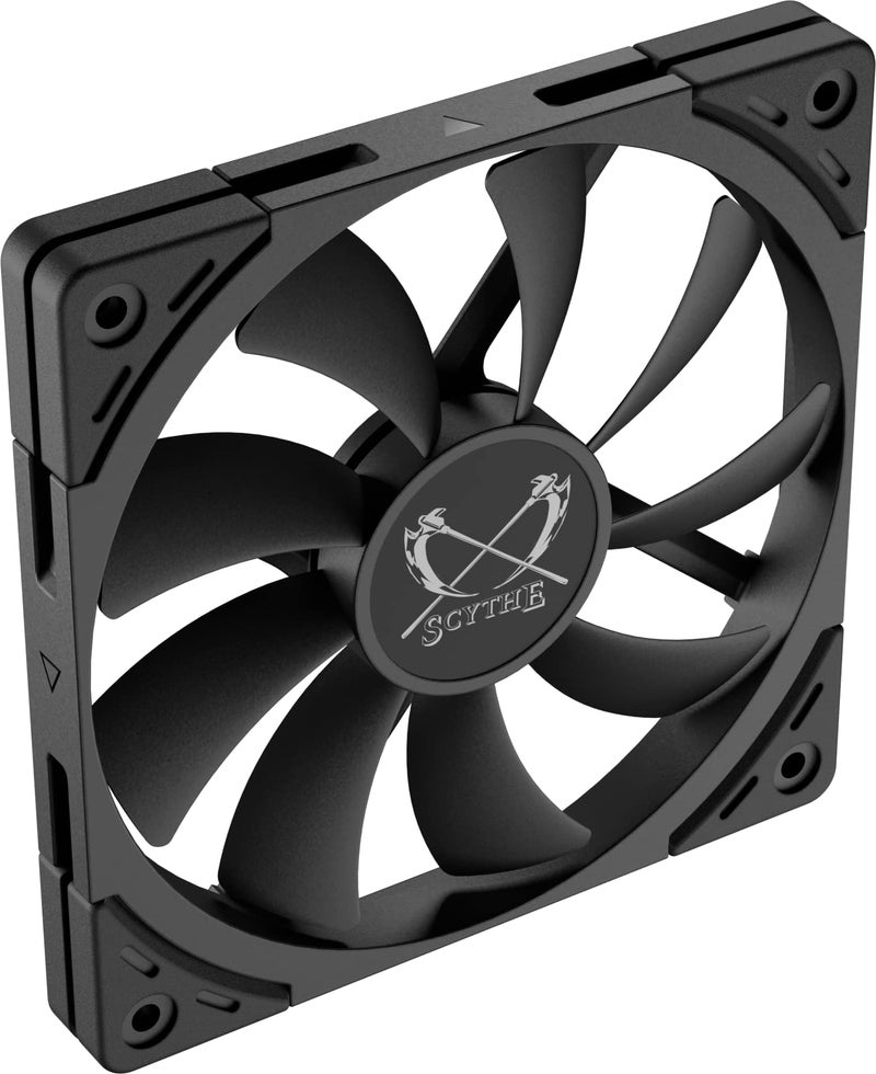Scythe Kaze Flex II 120 Slim PWN Premium Slim PC Fan,120mm x 15mm, Fluid Dynamic Bearing, 4-Pin Connector (Kaze Flex II Slim, 1500RPM) - Image 5