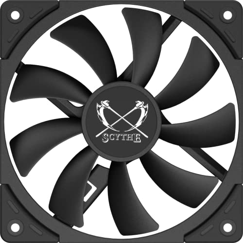Scythe Kaze Flex II 120 Slim PWN Premium Slim PC Fan,120mm x 15mm, Fluid Dynamic Bearing, 4-Pin Connector (Kaze Flex II Slim, 1500RPM) - Image 3