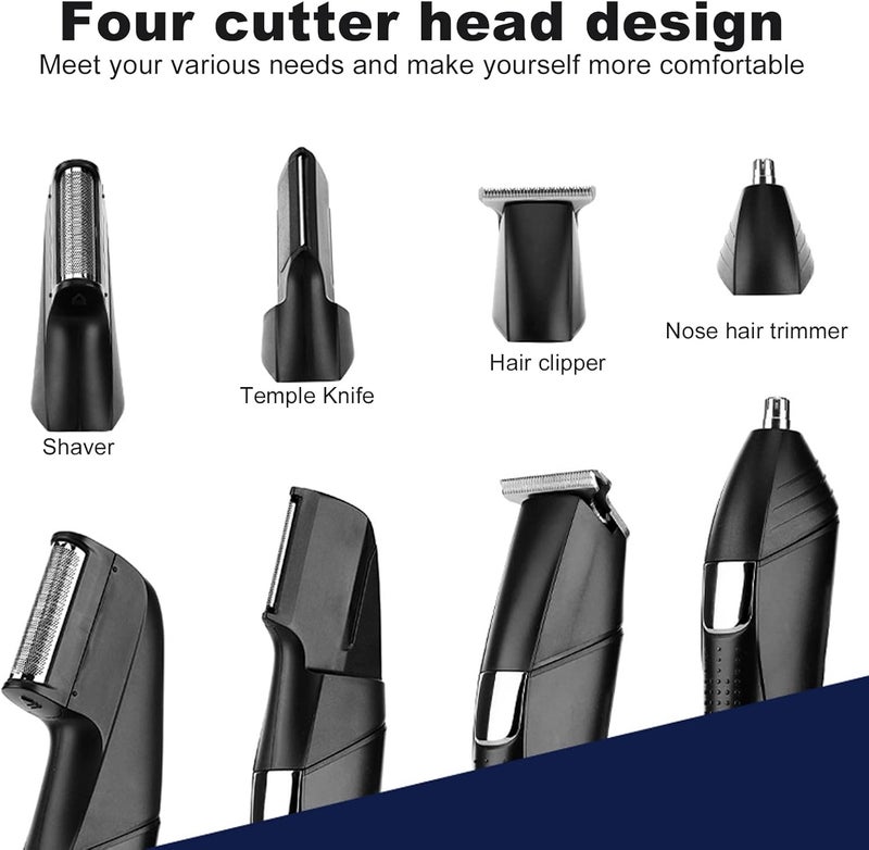 klarako 4 IN 1 Ear and Nose Hair Trimmer, Hair Trimmer Beard Hair Clipper Professional USB Rechargeable Electric Shaver for Men and Women - Image 5