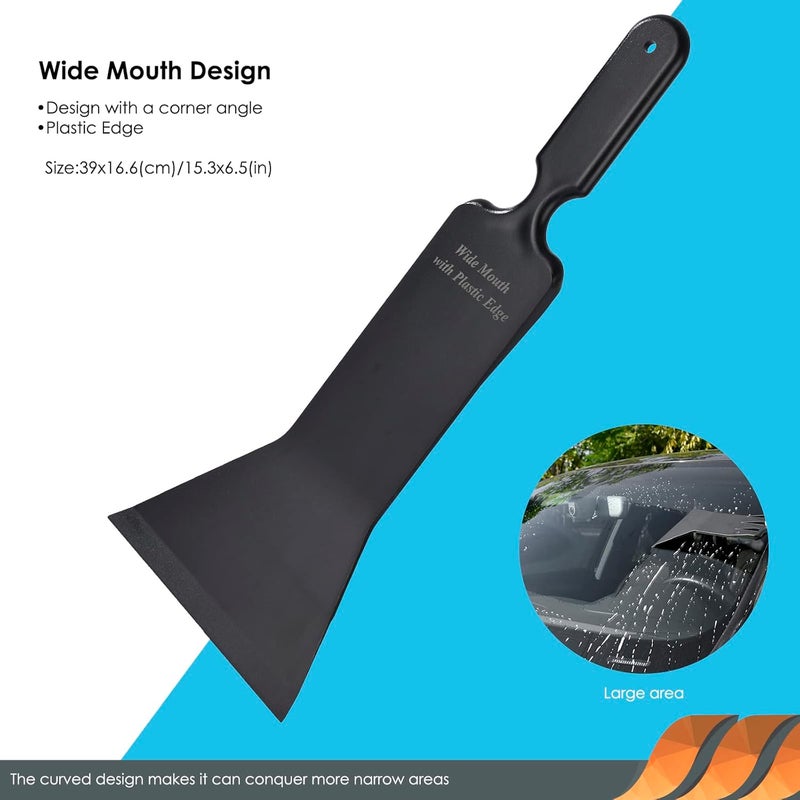 EHDIS Window Tint Bulldozer Squeegee Scrubber Paddle Squeegee, Long Handle Flat Glass Bulldozer Tint Tool for Car Front Windows Rear Glass Cleaning, Auto Window Tinting Car Glass Film Installation - Image 4