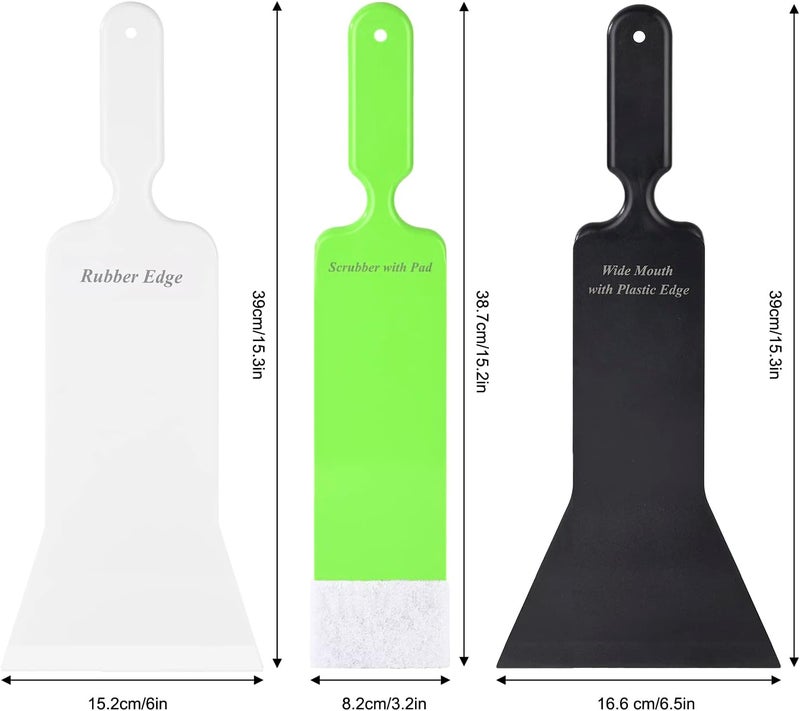 EHDIS Window Tint Bulldozer Squeegee Scrubber Paddle Squeegee, Long Handle Flat Glass Bulldozer Tint Tool for Car Front Windows Rear Glass Cleaning, Auto Window Tinting Car Glass Film Installation - Image 2