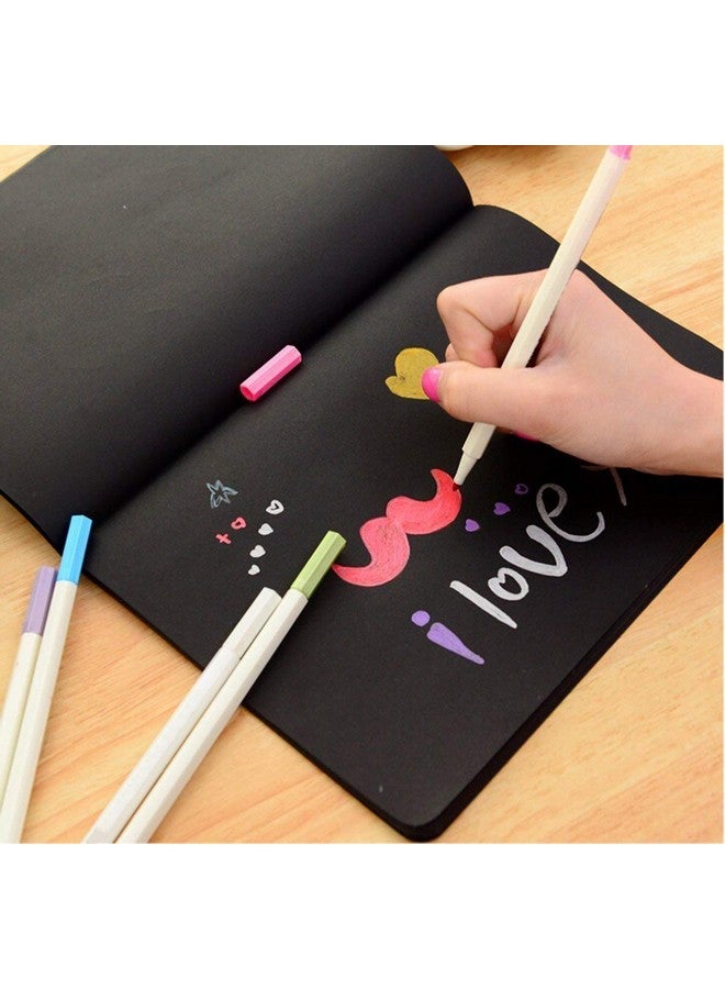 PuTwo Set of 10 Marker pens Coloured Pencils DIY for Photo Scrapbook Album use, Multicolor, 10 Count - Image 2