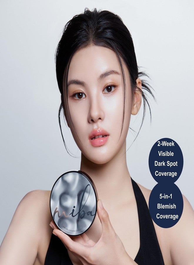 MIBA Melatathione Dark Spot Cover Balm Pact | Ion Calcium Korean Foundation SPF50+ PA++++ | Glutathione & Tranexamic Acid | Full Coverage | #23 Natural Beige | 25g (0.88 oz) - Image 2